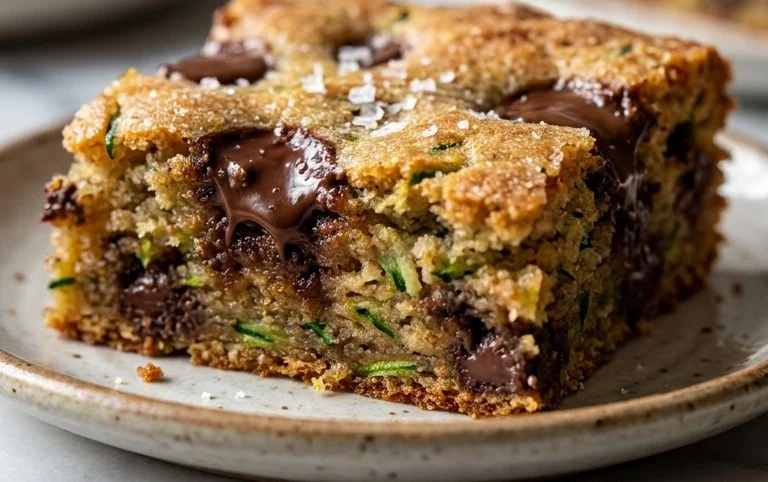 Chocolate Chip Zucchini Cookie Bars